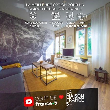 Retromirabeau "Le Raspail" - 65M2 Avec Vue - 2 Chambres - 4 Pers - Cours Mirabeau Halles Gare - Emplacement Top - Cheques Vacances Connect Narbonne Exteriör bild